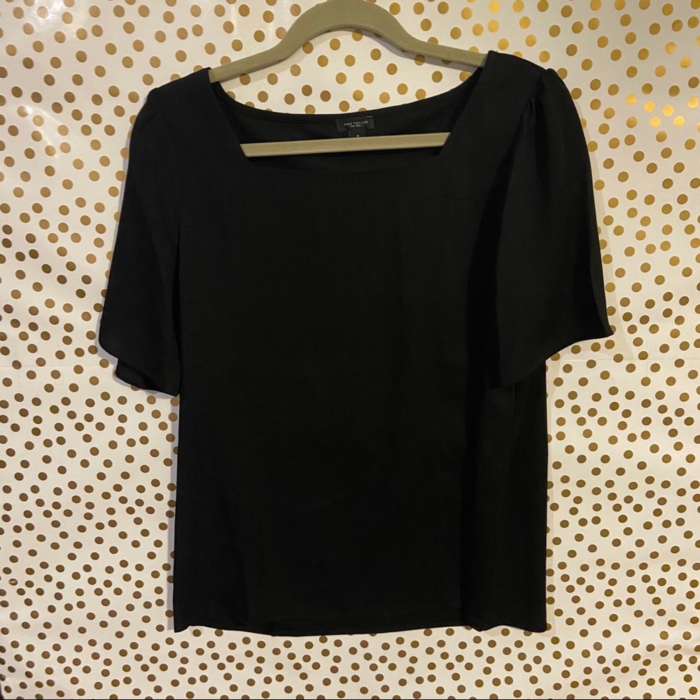 Ann Taylor Square Neck Blouse